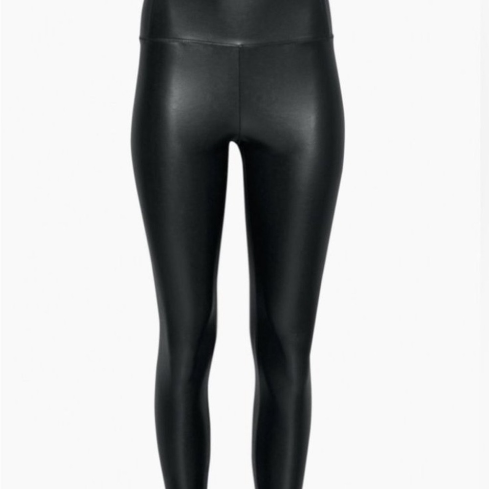 Aritzia Black Faux Leather Leggings
